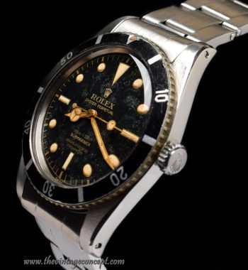 Rolex Submariner Small Crown Gilt Dial 4 Lines 6536/1 (SOLD) - The Vintage Concept