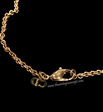 1970's Vintage Dior Gold Tone D-I-O-R Necklace (SOLD) - The Vintage Concept