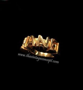 Chanel Gold Tone C-H-A-N-E-L Ring (SOLD) - The Vintage Concept
