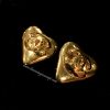 Chanel Gold Tone Heart Shape Logo Clip Earring 93P (SOLD)