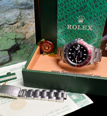 Rolex GMT-Master II Fat Lady Coke 16760 (Full Set) (SOLD) - The Vintage Concept