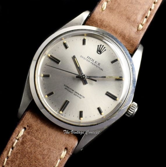 Rolex Oyster Perpetual Silver Dial 1018 (SOLD) - The Vintage Concept