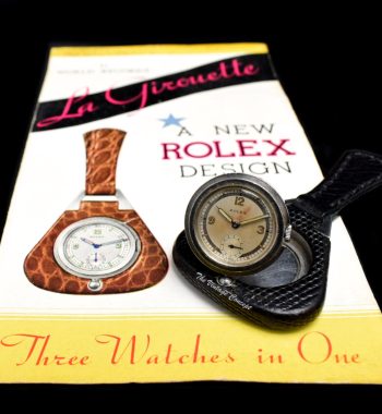 Rolex "La Girouette" 2728 Reversible Pocket and Table Watch w/ Manual - The Vintage Concept