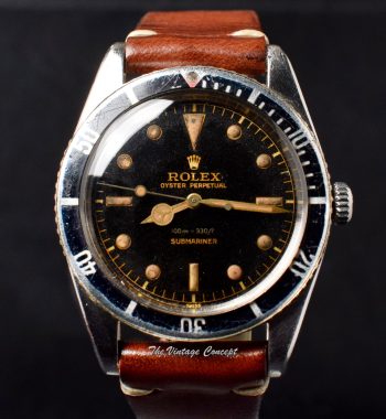 Rolex Submariner Small Crown Gilt Dial 5508 (SOLD) - The Vintage Concept