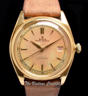 Rolex Datejust 18K YG Big Bubbleback 4467 (SOLD) - The Vintage Concept