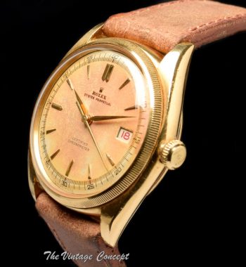 Rolex Datejust 18K YG Big Bubbleback 4467 (SOLD) - The Vintage Concept