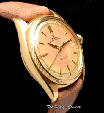 Rolex Datejust 18K YG Big Bubbleback 4467 (SOLD) - The Vintage Concept