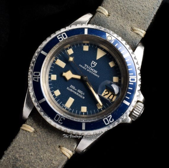 Tudor Submariner Blue Snowflake Dial 94110 w/ Service Records (SOLD) - The Vintage Concept