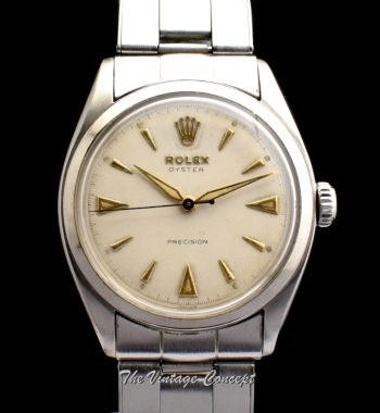 Rolex Oyster Precision Creamy Dial Manual Wind 6022 (SOLD) - The Vintage Concept