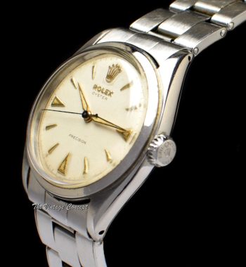 Rolex Oyster Precision Creamy Dial Manual Wind 6022 (SOLD) - The Vintage Concept