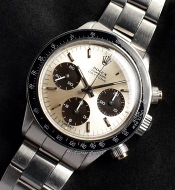 Rolex Daytona Silver Dial Chocolate Sub Registers 6240 (SOLD) - The Vintage Concept