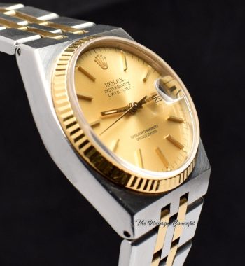 Rolex Datejust Two-Tones Quartz Gold Dial 17013 (SOLD) - The Vintage Concept