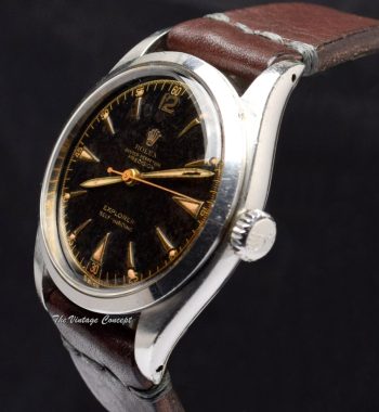 Rolex Early Explorer Chapter Ring Gilt Dial 6298 (SOLD) - The Vintage Concept