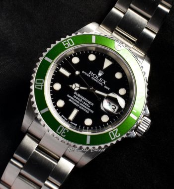 Rolex Submariner 50th Anniversary “Flat 4” 16610LV (SOLD) - The Vintage Concept