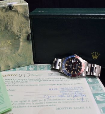 Rolex GMT-Master Matte Dial 16750 (Box Set) (SOLD) - The Vintage Concept