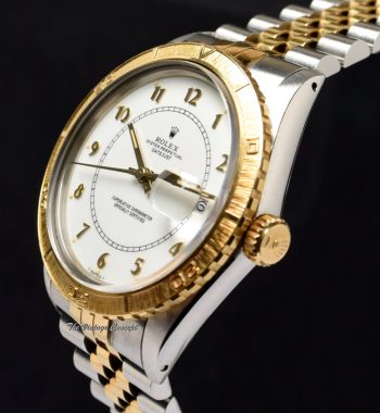 Rolex Datejust Two-Tones White Dial Gold Numeral Index 16253 w/ Original Paper (SOLD) - The Vintage Concept