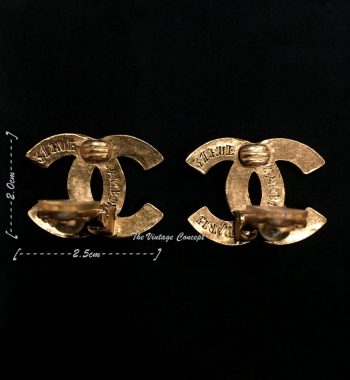 Chanel Gold Tone 31 Rue Cambon Clip Earring 99A (SOLD) - The Vintage Concept