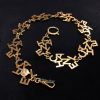 Chanel Gold Tone Letter Logo Choker Necklace 70-80’s (SOLD)