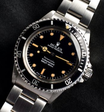 Rolex Submariner "Tiffany & Co" Glossy Dial 5513 (Box Set) (SOLD) - The Vintage Concept