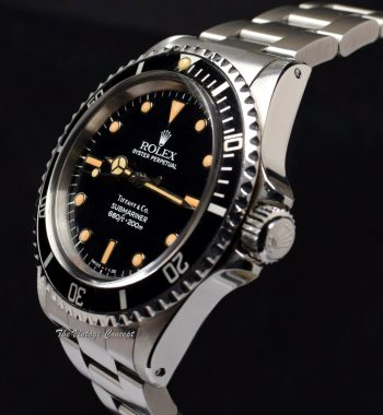 Rolex Submariner "Tiffany & Co" Glossy Dial 5513 (Box Set) (SOLD) - The Vintage Concept