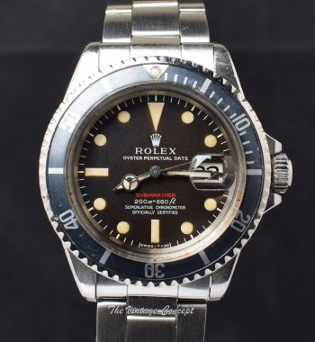 Rolex Submariner Single Red MK III Tropical Dial 1680 (SOLD) - The Vintage Concept