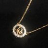 Dior Gold Tone “Dior” Oval Shape w/ Rhinestones necklace (SOLD)