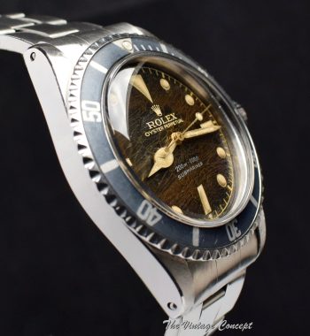 Rolex Submariner Tropical Gilt Dial PCG Chapter Ring 5512 (SOLD) - The Vintage Concept