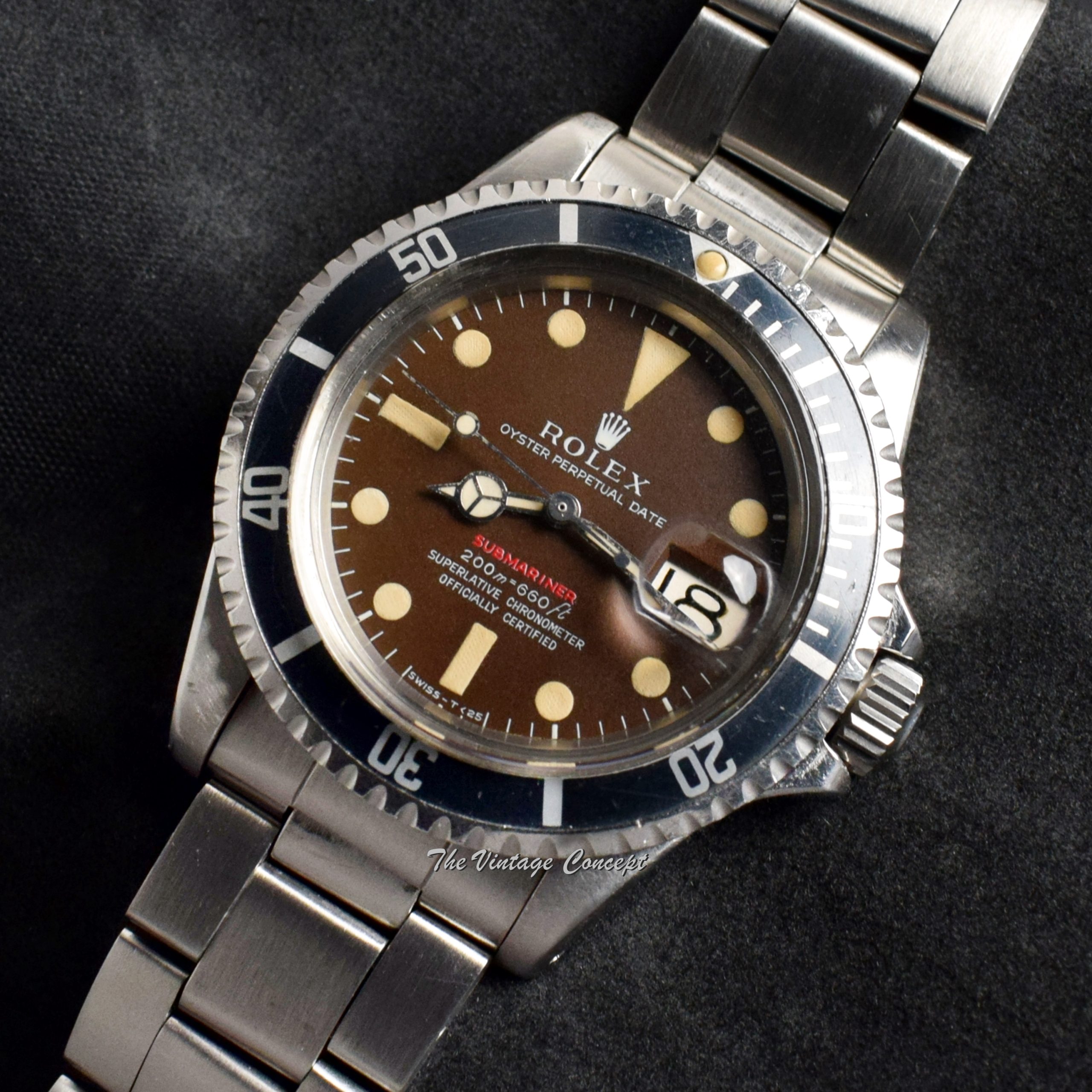 Rolex Submariner Single Red MK II Tropical Dial 1680 (SOLD) - The