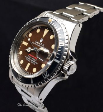 Rolex Submariner Single Red MK II Tropical Dial 1680 (SOLD) - The Vintage Concept