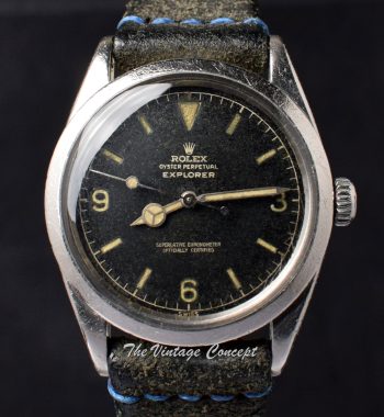 Rolex Explorer Chapter Ring Gilt Dial 1016 w/ Chronometer Paper (SOLD) - The Vintage Concept