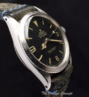 Rolex Explorer Chapter Ring Gilt Dial 1016 w/ Chronometer Paper - The Vintage Concept