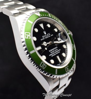 Rolex Submariner 50th Anniversary "Flat 4" 16610LV w/ Service Papers (SOLD) - The Vintage Concept