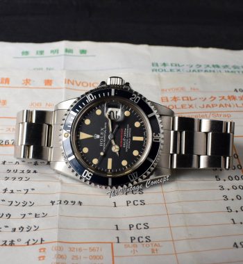 Rolex Submariner Single Red MK IV 1680 w/ Service Record (SOLD) - The Vintage Concept