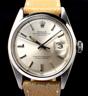Rolex Datejust Silver Dial 1600 (SOLD) - The Vintage Concept