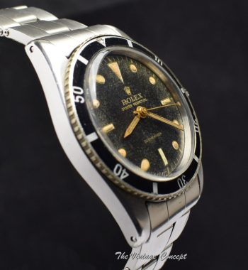 Rare Rolex Submariner Small Crown Gilt Dial 6204 (SOLD) - The Vintage Concept