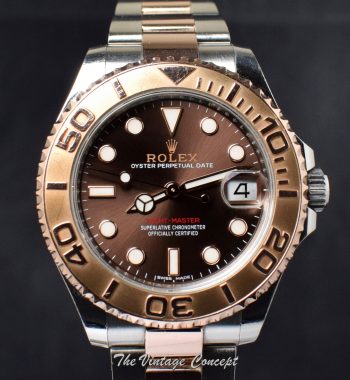 Pre-owned Rolex Yacht-Master 37mm Chocolate Dial 268621 (Full Set) w/ Purchase Invoice (SOLD) - The Vintage Concept