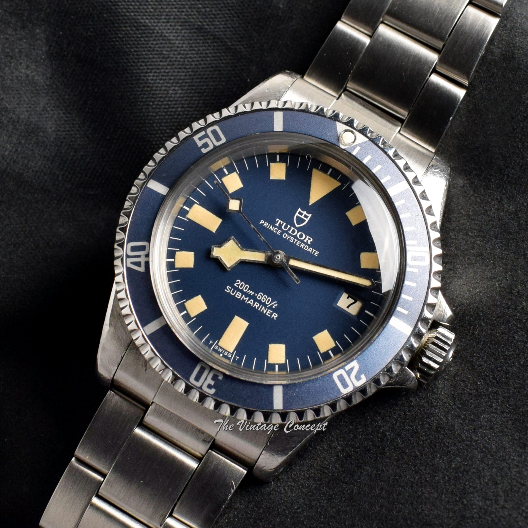 Tudor Submariner Blue Snowflake w/ Date 9411/0 (SOLD) - The Vintage Concept