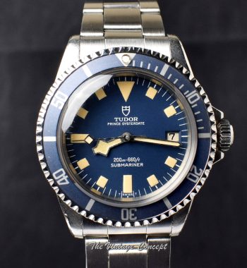 Tudor Submariner Blue Snowflake w/ Date 9411/0 (SOLD) - The Vintage Concept