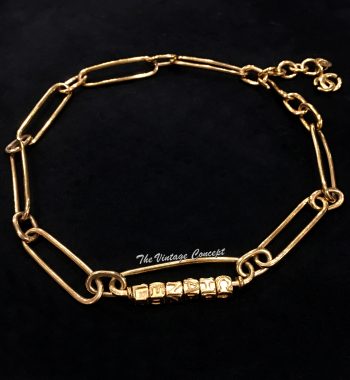 Chanel Gold Tone Unique Chain Necklace 01P (SOLD) - The Vintage Concept