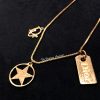 Dior Gold Tone Small Charms Short Necklace  (SOLD)