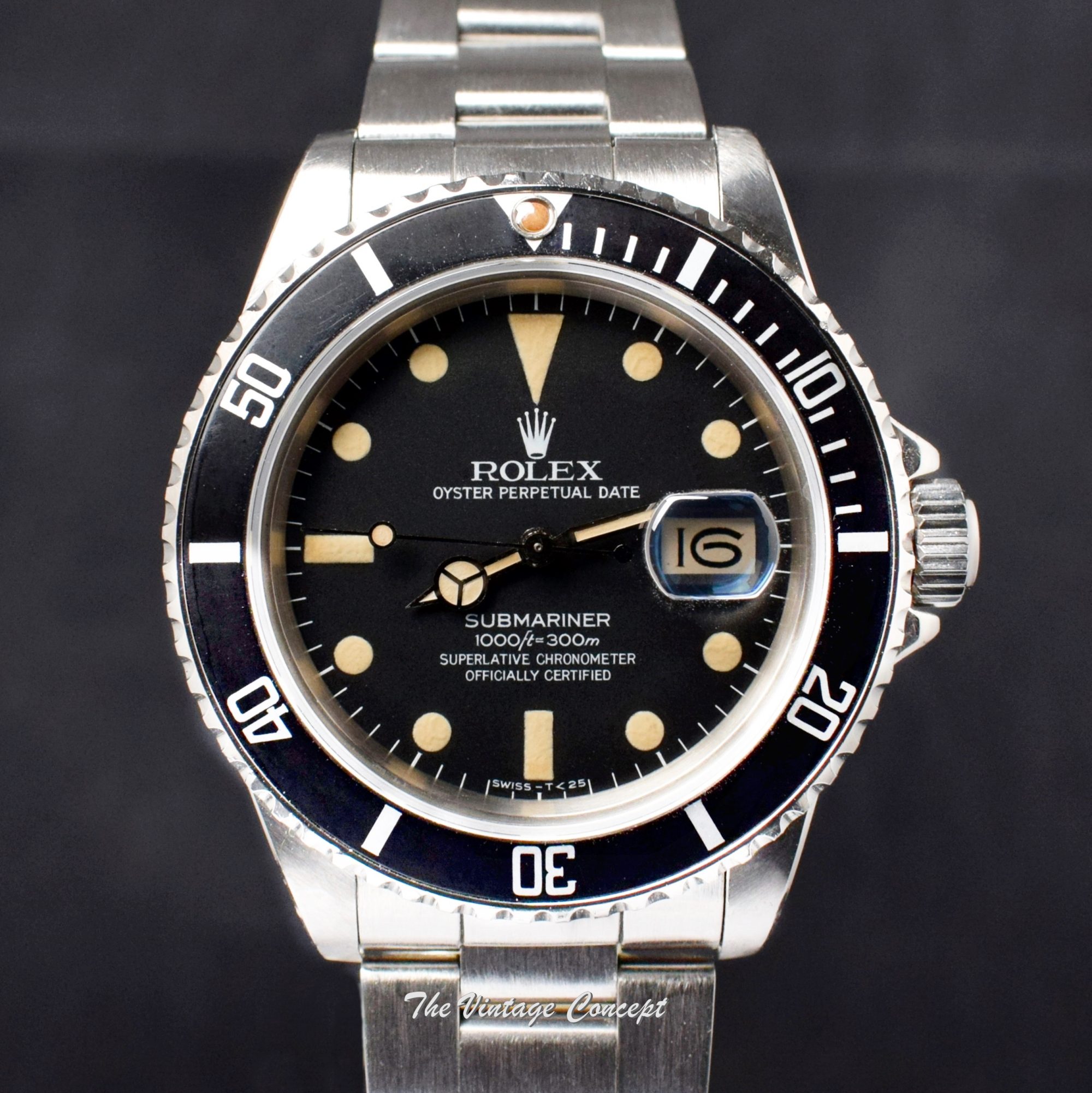 Rolex Submariner Matte Dial 16800 (SOLD) - The Vintage Concept