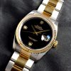 Rolex Datejust Two-Tone Onyx Dial w/ Diamond Indexes 116233  (SOLD)