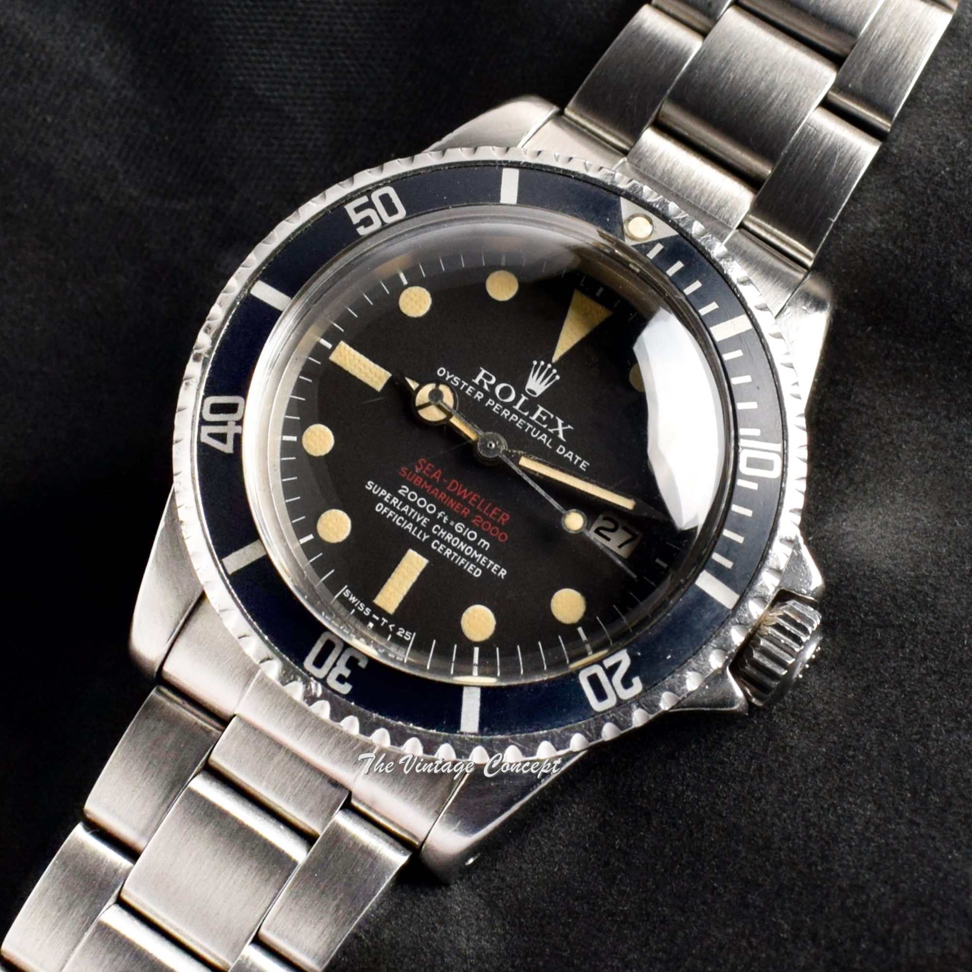 Rolex Double Red Sea-Dweller MK III 1665 (Box Set) (SOLD) - The Vintage Concept