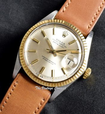 Rolex Datejust Two-Tone Silver Dial 1601 - The Vintage Concept