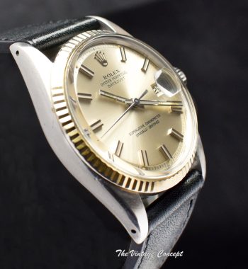 Rolex Datejust Silver Wideboy Dial 1601 - The Vintage Concept