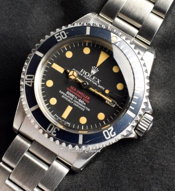 Rolex Double Red Sea-Dweller MK IV 1665 with Rolex Service Paper - The Vintage Concept