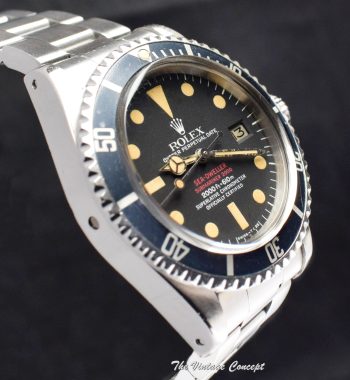Rolex Double Red Sea-Dweller MK IV 1665 with Rolex Service Paper - The Vintage Concept