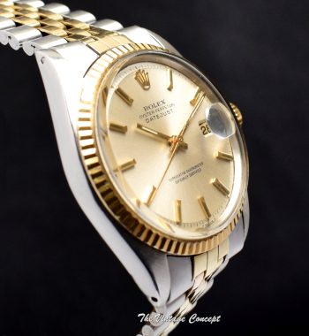 Rolex Datejust Two-Tone Silver Dial 1601 - The Vintage Concept