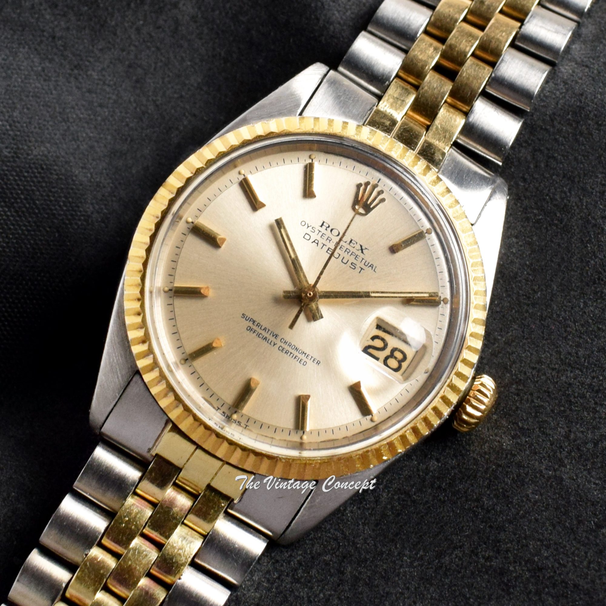 Rolex Datejust Two-Tone Silver Dial 1601