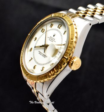 Rolex Datejust Two-Tone White Dial w/ Numeral Indexes 16253 w/ Original Paper (SOLD) - The Vintage Concept